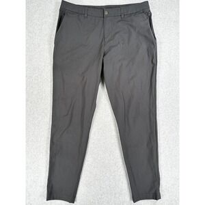 Lululemon Chino Pants Mens 36x30 Black Slim Tapered Stretch Business LM5AQ7S